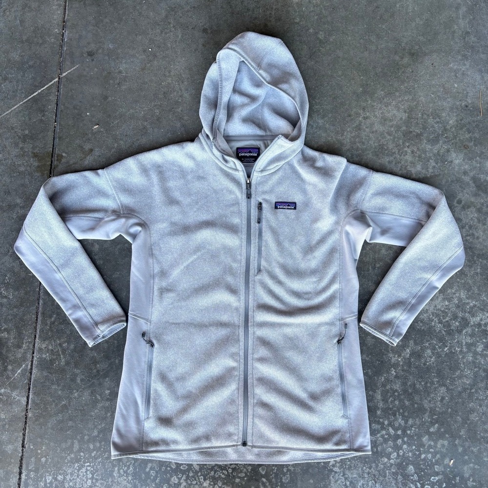 Patagonia Performance Better Sweater Hoody Womens XL Drifter Grey Outdoor Hiking